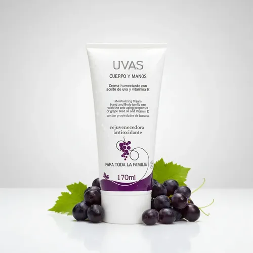Crema Cuerpo Y Manos 170ml -apta Celíacos- Uvas Cosméticos