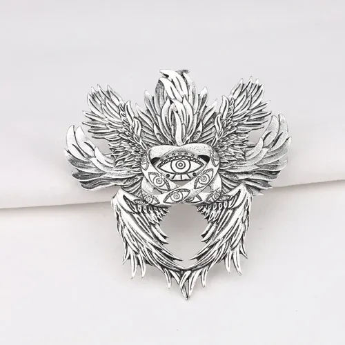 Broche Para Cabello  Ángel De Seis Alas, Ojo Sagrado