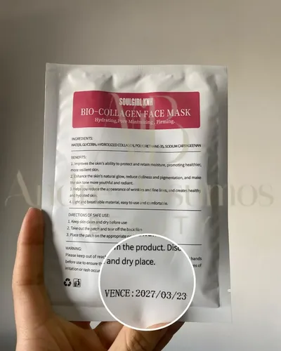 Kit 10 Mascarilla Facial 100% Bicolágeno Reafirma Regenera Tipo de piel Mixta