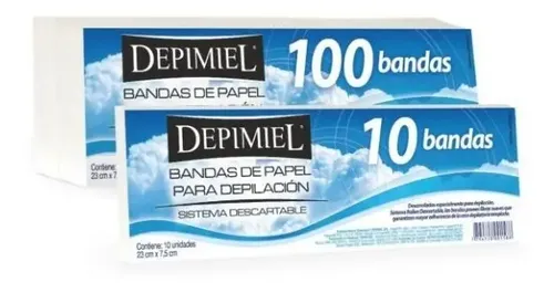Cera Depilatoria Roll On Descartable Depimiel X3 +200 Bandas