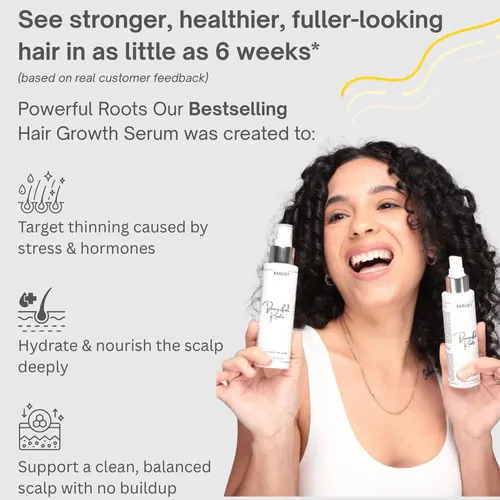 El Sérum Para El Crecimiento Del Cabello Limpia Suavemente E