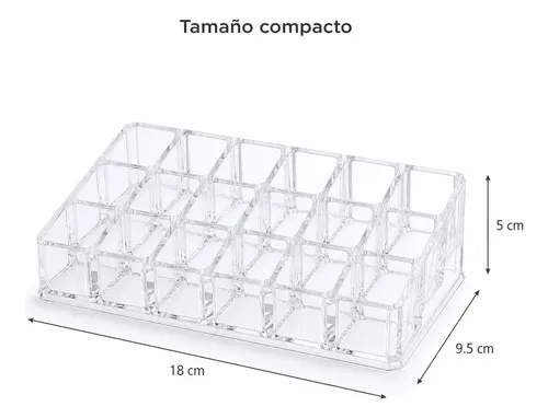 Organizador Acrílico De Labiales 18 Espacios
