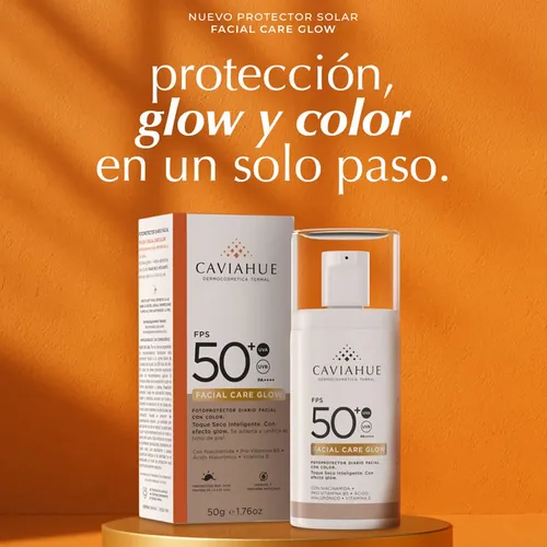 Protector Solar Facial Caviahue Fps50+ Glow Color X 50ml