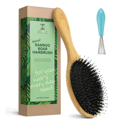 Cepillo De Cerdas Naturales De Jabalí Para Mujeres, Hombres