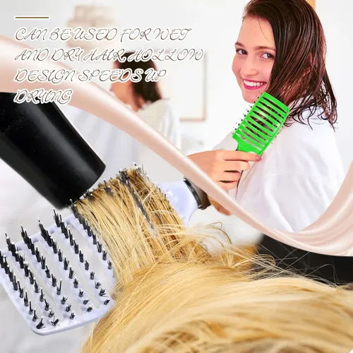 Cepillos Para El Cabello Cunhill Boar Bristle, Curvados Y Ve