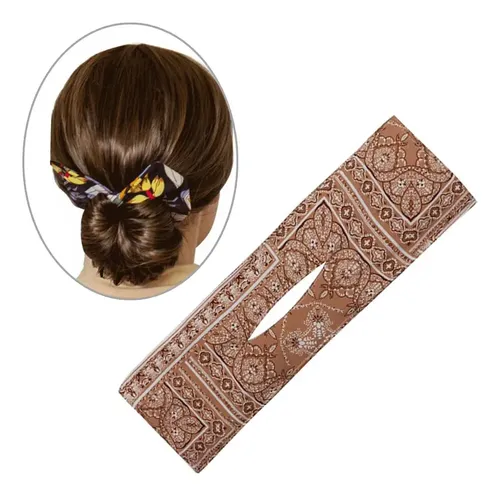 Bandas Para El Pelo De Bollo De Moda Para Mujer, H