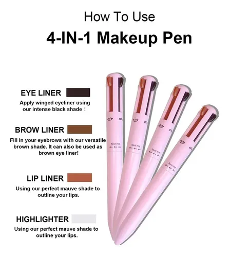 Delineador De Ojos Cejas Labios Mejillas 4 En 1 Importado!!!
