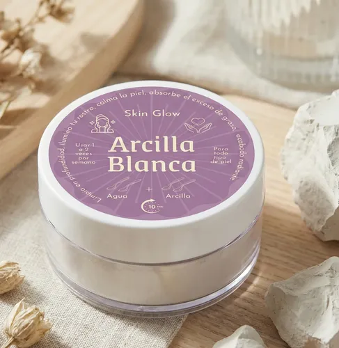 Mascarilla Facial Arcilla Blanca Caolin Pack Jabon De Arroz