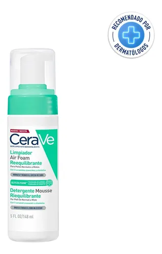Cerave Air Foam Limpiador Facial Reequilibrante Espuma