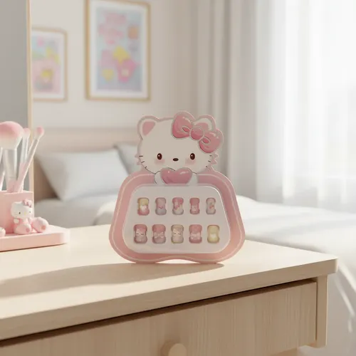 Set De Uñas Postizas Para Niñas Kuromi Melody Kitty