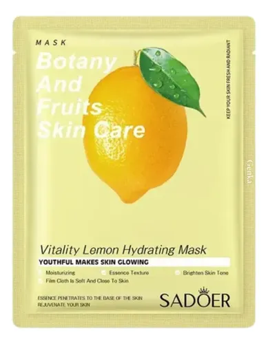 Mascarilla Facial De Limón Hidratante Refrescante 25g Sadoer