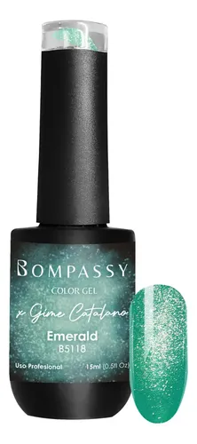 Esmalte Semi Bompassy 15ml Crystal Cat Eye X Gime Catalano Color Emerald