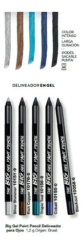 Delineador En Gel Para Ojos Mark Avon Larga Duración Color Tropic Teal / Turquesa Efecto Brillante