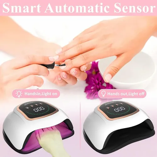 Lámpara Uv Led 300w Profesional Secado Rápido Uñas Gel