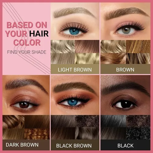 Lápiz Microblading Cejas Vevivia Marrón Oscuro Dual Tip