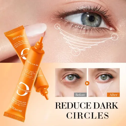 Serum Contorno De Ojos Vitamina C Bioaqua Aclarante X 20ml Todo Tipo De Piel Día/noche