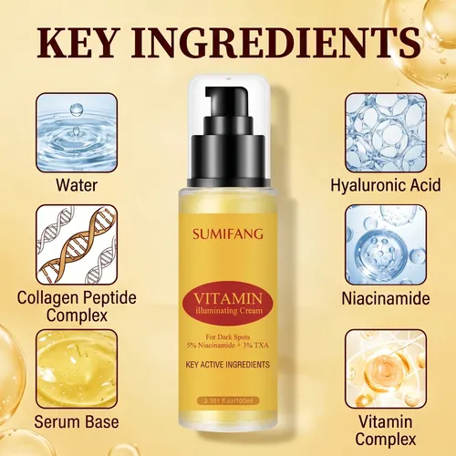 Crema Iluminadora Vitamínica Sumifang  Atenúa Las Manchas O