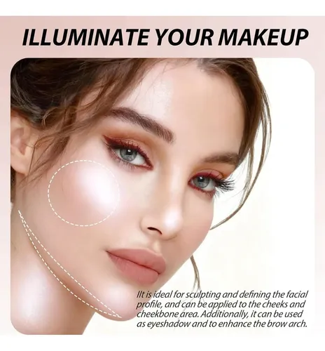Paleta Iluminadora Maquillaje Pkerus 01-blanco Perlado