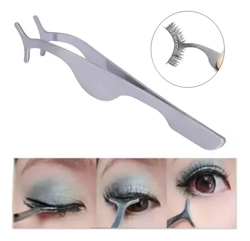 Set X2 Pinza Para Pestañas Extensión Postizas Realza Mirada