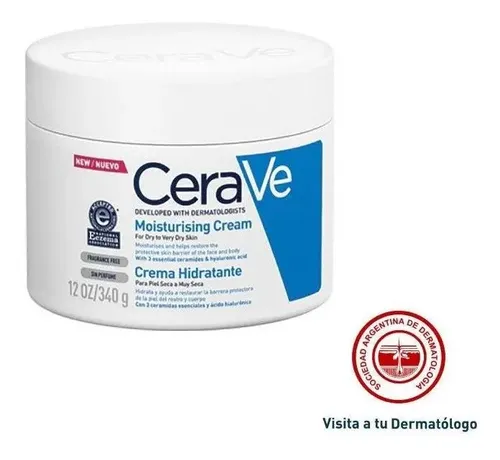 Cerave Crema Hidratante Pote X 340 Gr Sin Fragancia