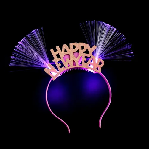 Aro De Pelo Led De Fibra Óptica Para Mujer, Con Diseño De Fe