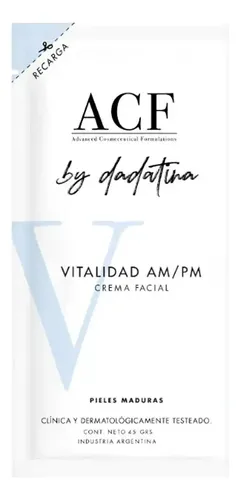 Recarga Crema Vitalidad Ampm X Acf By Dadatina