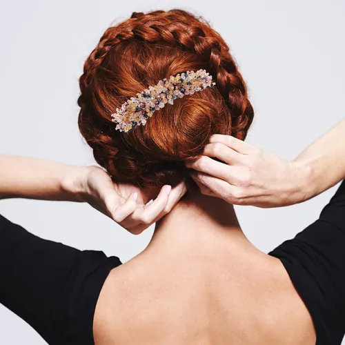 3 Uds. Moldeador De Moños Con Brillantes Para Cabello Largo
