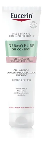 Eucerin Gel Limpiador Dermopure Concentrado X150ml Grasa Día/noche