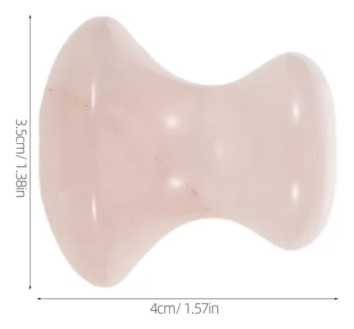 Crystal Mushroom Gua Sha Facial Massage Tool Pink Jade Face