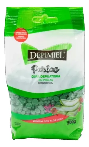 Cera Depilatoria En Perlas Vegetal 200 Gr Depimiel