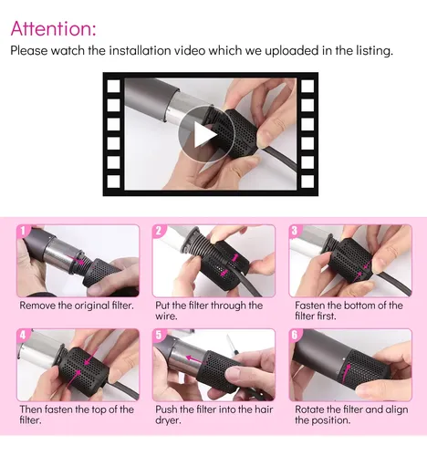 Filtro De Repuesto Para Secador De Pelo Dyson