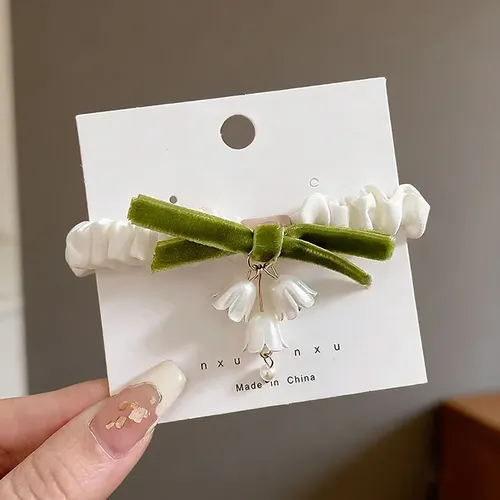 Elegante Cinta Para El Pelo Con Forma De Lirio De Los Valles