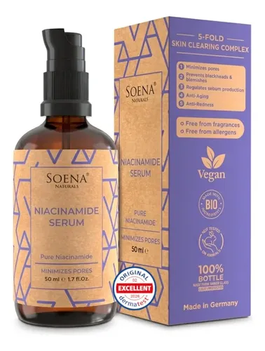 Sérum De Cuidado Facial Antiarrugas De Niacinamida Soena, 1. Todo Tipo De Piel Día/noche