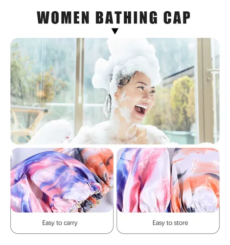 2 Sombreros De Baño Para Casa, Prácticos, Para Dormir, Doble