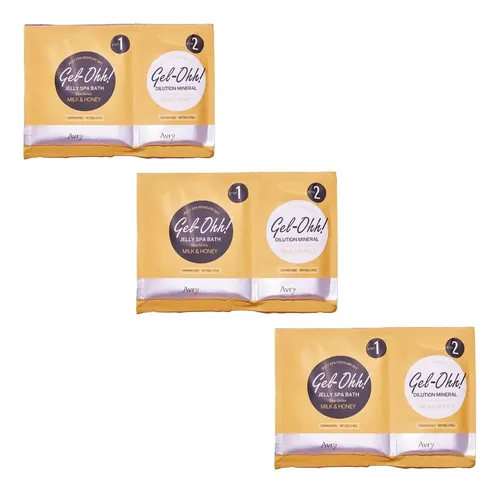 Gel De Pedicure Jelly Spa Avrybeauty 3-pack Leche Y Miel
