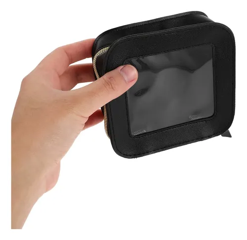 Neceser De Maquillaje Transparente Con Zipper Para Viaje