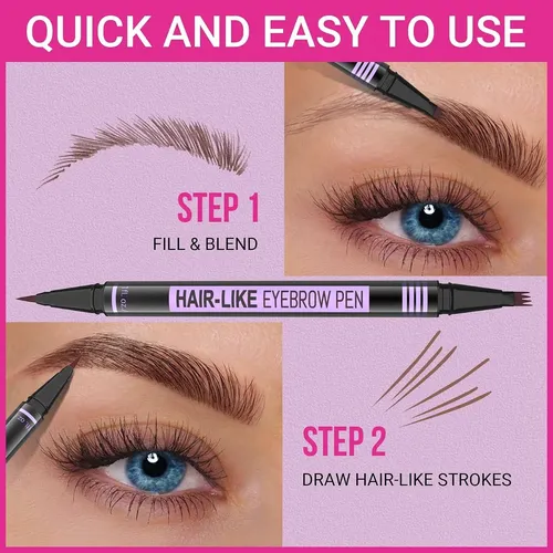 Imethod Lápiz 2 En 1 Para Cejas Black Brown