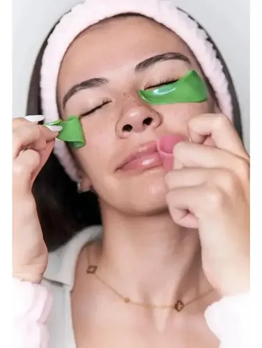 Mely Mascarillas D Labios + Parches Contorno De Ojos Skicare Tipo de piel Alga/ Cereza