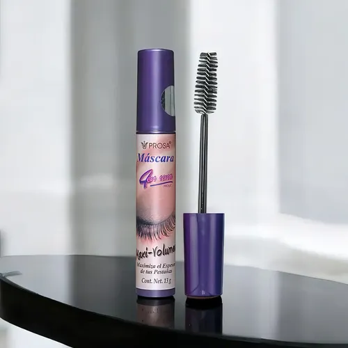 Rímel Máscara De Pestañas Maxi Volumen Morado 4 En 1 Prosa
