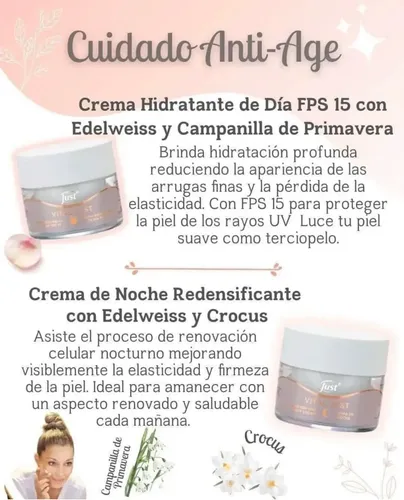 Crema Noche Antiarrugas 50g Vital Just