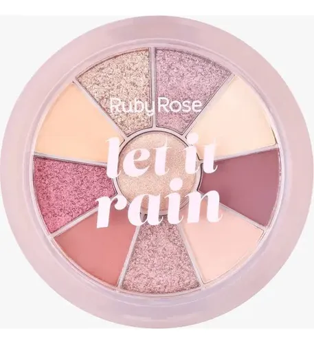 Paleta de Sombras Ruby Rose Let It Rain con Iluminador – 9 Tonos