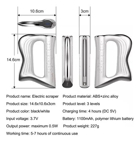 Cuchillo Para Fascia Eléctrico Gua Sha Massager Lewitools, C