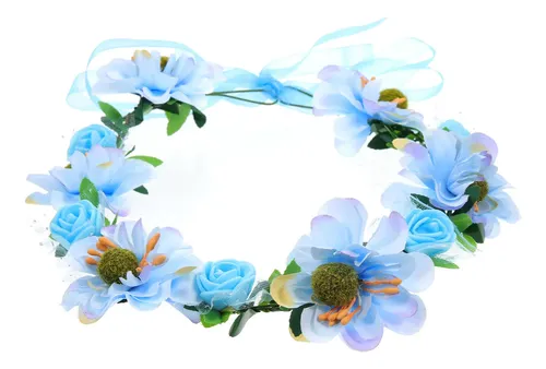 Diadema Floral Bohemia Para Mujer, Guirnalda Floral