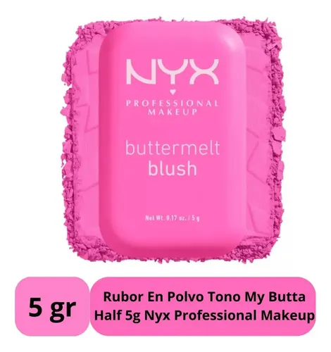Nyx Professional Makeup – Buttermelt Blush – Rubor Tono Del Maquillaje 01 My Butta Half