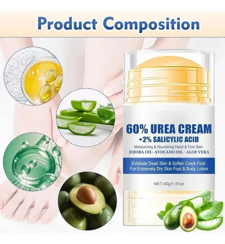 Crema Exfoliante E Hidratante For Pies Con Un 60% De Urea