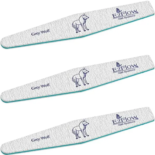 Kit Limas Para Uñas Ezflow Grey Wolf Pro File Grano 150 X3