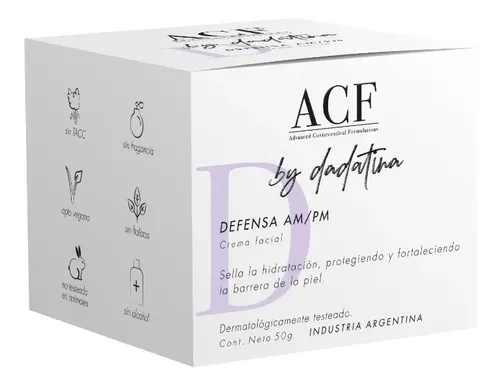Crema Facial Acf By Dadatina Defensa Am/pm X 50 G