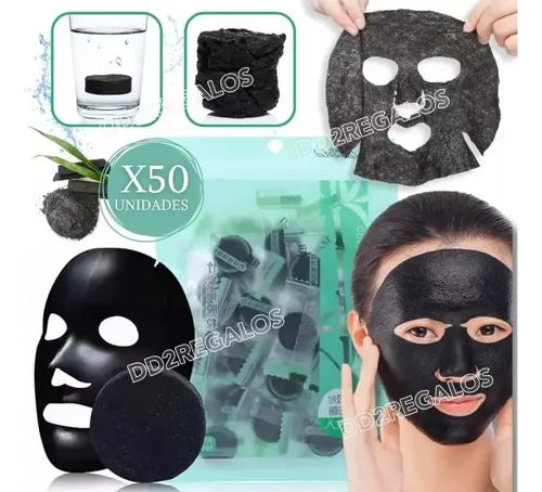 Mascarilla Comprimida Facial Pastilla Cápsula X50 Carbon