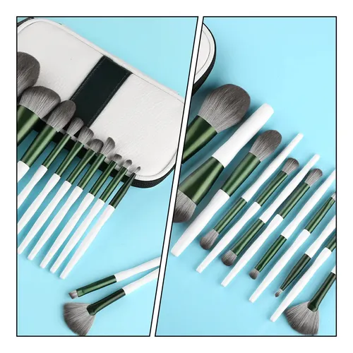 Make Up Brushes 12pcs Pu Leather Brush Kit For Women