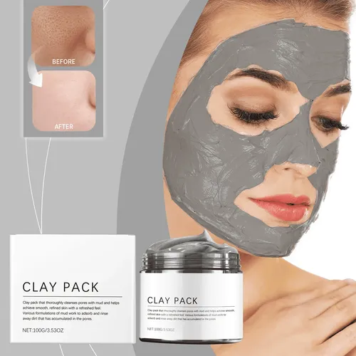 Mascarilla Facial Suavizante De Barro Para Limpieza Profunda